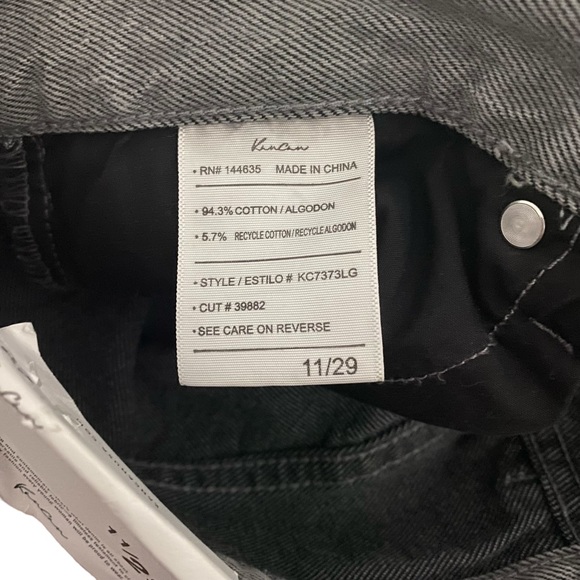 NWT Kancan 90s Gray Flare Wide Leg Distressed Jeans Womens 11 or 29 - Picture 6 of 8